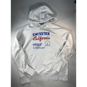 Adidas Swisstex California Hoodie Sweatshirt White XL